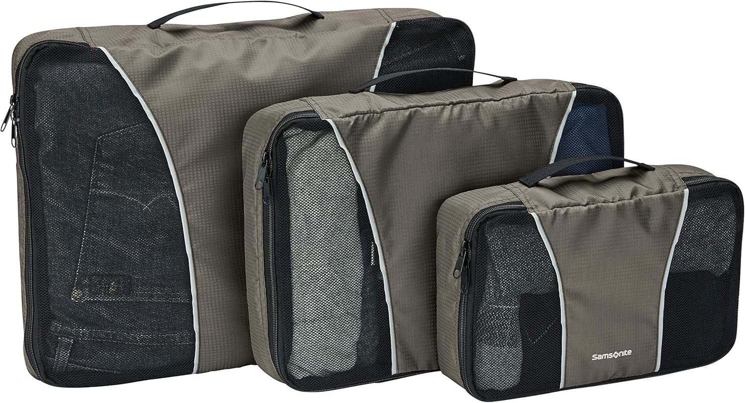 Samsonite 3 Piece Packing Cube Set, Charcoal, One Size