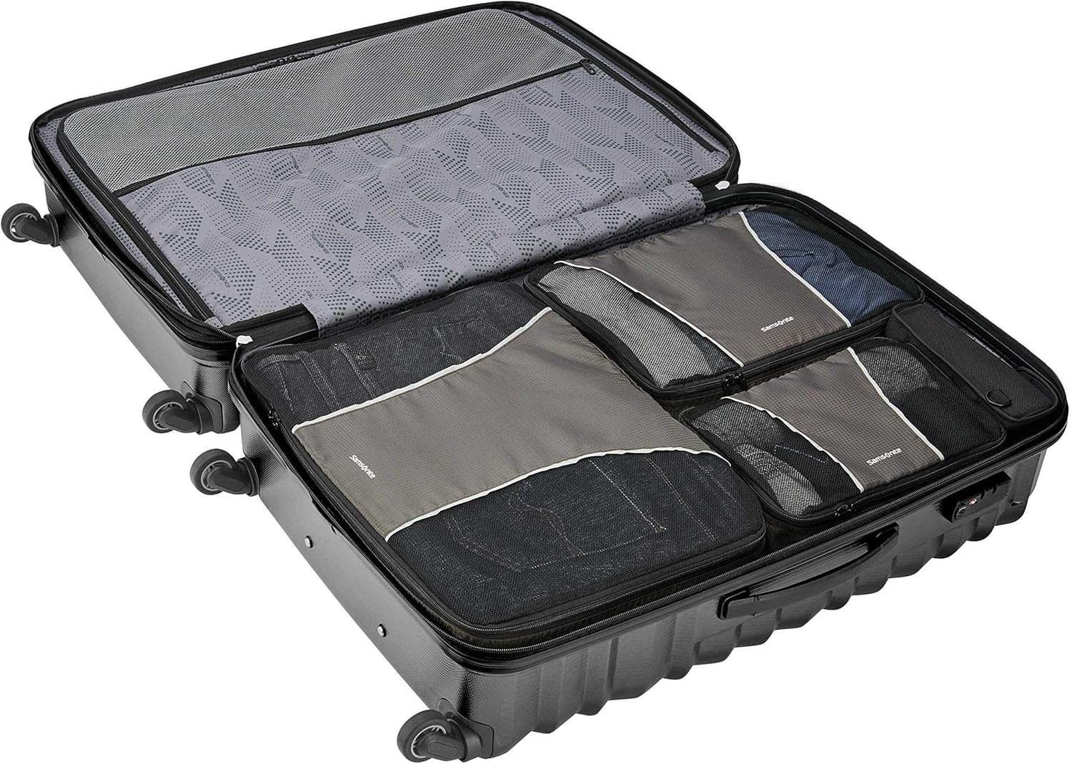 Samsonite 3 Piece Packing Cube Set, Charcoal, One Size - Image 4