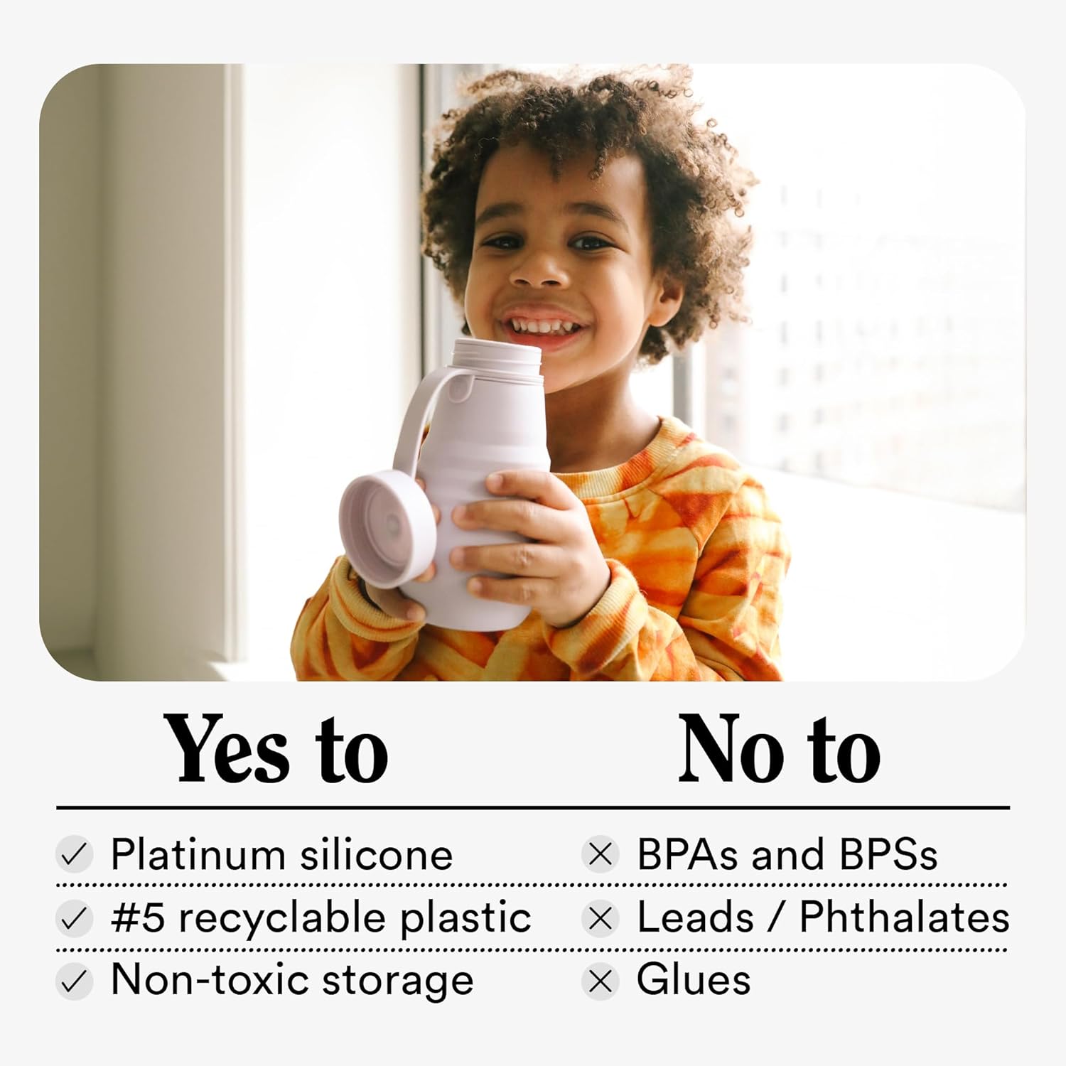 STOJO Collapsible Sports Water Bottle - Leak-Proof Reusable Silicone Travel Cup for Hot & Cold Drinks - Microwave & Dishwasher Safe - AS SEEN ON TODAY SHOW - Parent (Eucalyptus) - Image 5